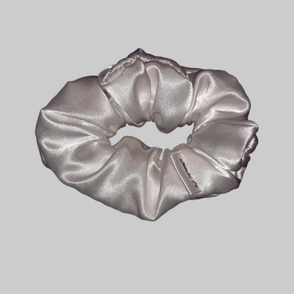 White Satin Scrunchie