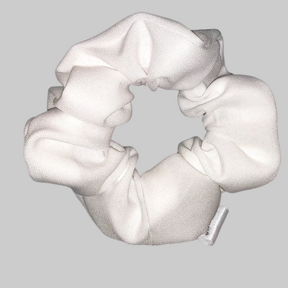 White Poplin Scrunchie