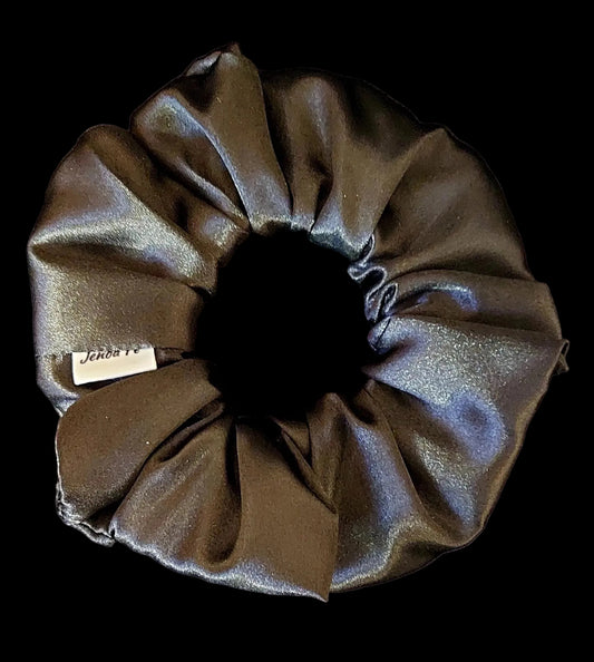 Black Satin Scrunchie
