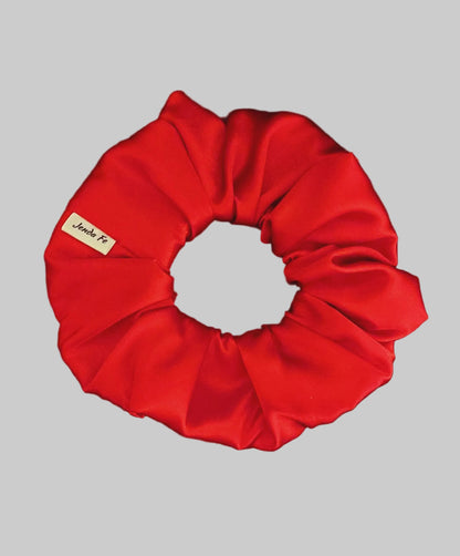 Red Apple Satin Scrunchie