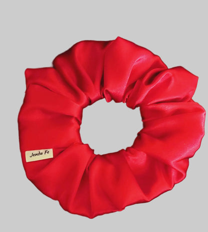 Red Apple Satin Scrunchie