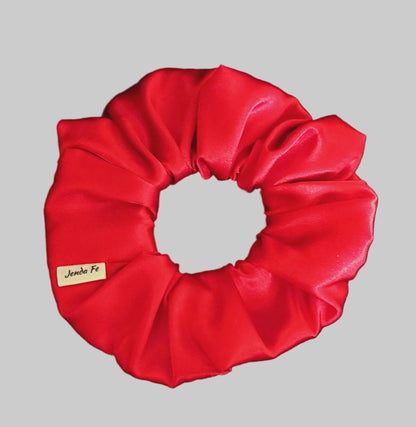 Red Apple Satin Scrunchie