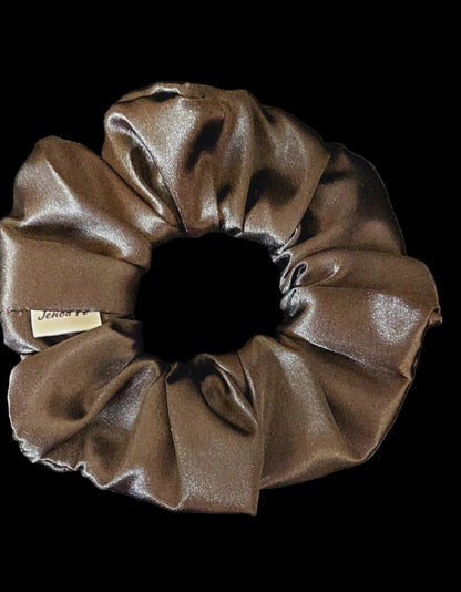 Black Satin Scrunchie